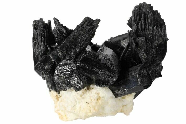 Black Tourmaline (Schorl) Crystals with Orthoclase - Namibia #132207